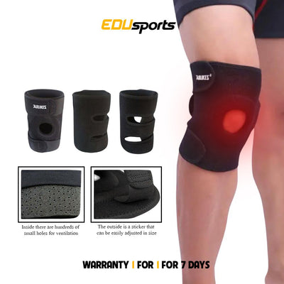 Sports knee pad with silicone cushion. Protect knees and ligament injuries when playing soccer, cycling, gym, jogging...